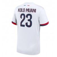 Fotballdrakt Herre Paris Saint-Germain Randal Kolo Muani #23 Bortedrakt 2024-25 Kortermet